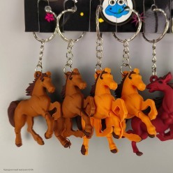 Брелок СГ "Лошадь вольная" (резина) 5*5 см