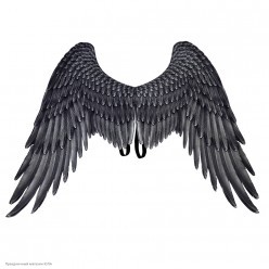 Крылья ангела чёрные, 54*68 см