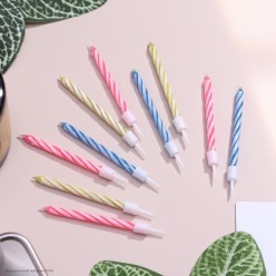 Свечи для торта "Незадуваемые" (10 шт) 5 см