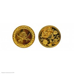 Монеты пиратские 3,8см золотые 20шт/уп (пластик)