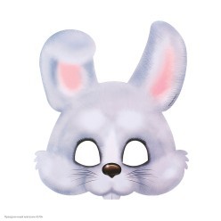 Маска Зайка (картон)