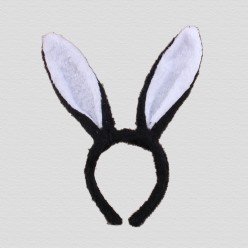 Ободок Уши Зайца (чёрно-белые)