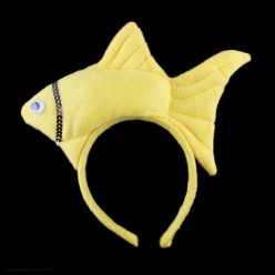 Ободок Рыбка (жёлтый)