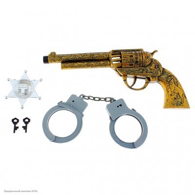 Набор Шерифа (револьвер, наручники, звезда) 994471