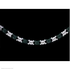 Гирлянда бумажная "Черепа с костями" 13*19,5см, 3м