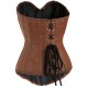 Корсет Кожзам (замок) коричневый р.L В1514-90