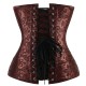 Корсет Дамаск (замок) с драпировкой, коричнев р.XXL К9087-1-100