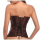 Корсет Дамаск (замок) с драпировкой, коричнев р.XXL К9087-1-100