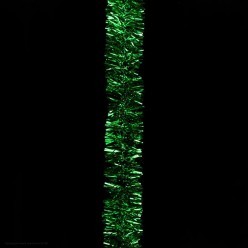 Мишура 4 см одноцветная 180 см (зелёная)