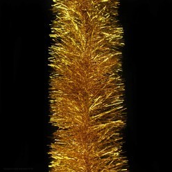 Мишура 15 см одноцветная 180 см (золото)