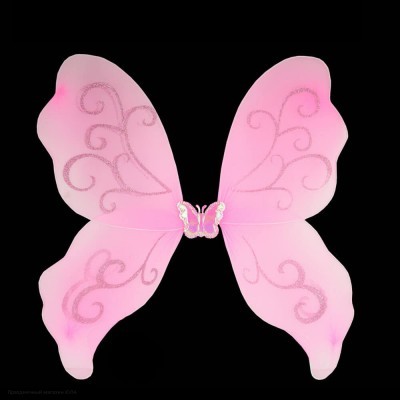 Крылья Бабочки розовые (капрон) РС13314-р