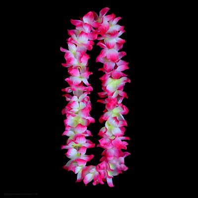 Венок/лея гавайский (розовый) РС16005-р