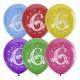 Шар "Цифра 6" 2ст/рисунок 12"/30см 44503 Шар "Цифра 6" 2ст/рисунок 12"/30см 44503