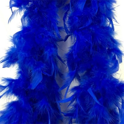 Боа (перья) большое 1,8 м синее (40гр) РС13026-с