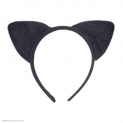 Ободок Уши Кошки (чёрные)