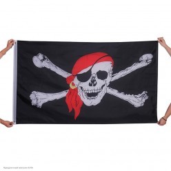 Флаг пиратский 90*155см (без древка)