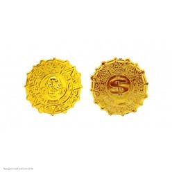 Монеты ацтеков в мешочке золотые (20шт) 3,7см, пластик