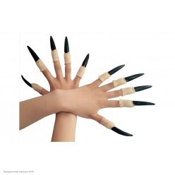 Пальцы с чёрными когтями 10 шт (резина)