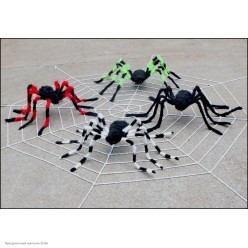 Паук гигант 120см чёрный (тело 25*11см)