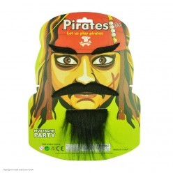 Набор Пирата: бородка, усы, брови