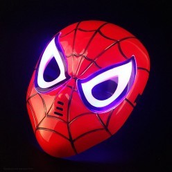 Маска "Человек-паук" светящаяся (пластик)