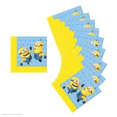 Салфетки "Миньоны милые" 33*33см, 20шт