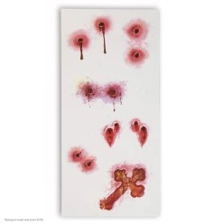 Тату переводные Раны "Отверстия, крест" 26,5*12,5см