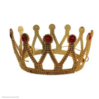 Корона королевская "Венец" золотая (пластик) РС20508-з