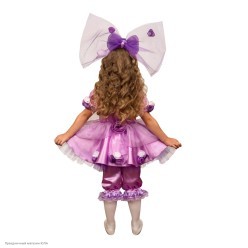 Костюм детский "Кукла Тутси" сиреневый р.32, 128 см