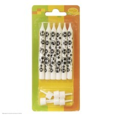 Свечи для торта "Футбол" 8см (6шт)