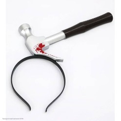 Ободок-имитация "Молоток в голове" (пластик)