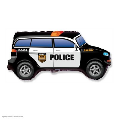 Шар фольга Полицейская машина 48*85 см 901773