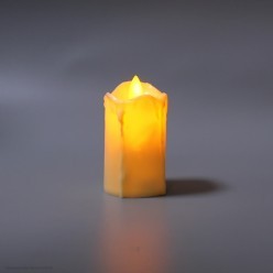 Свеча светодиодная Цилиндр (дрожит огонёк) 9*5 см