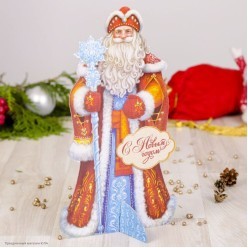 Фигура бумажная Дед Мороз "С Новым Годом!" 15,6*28см