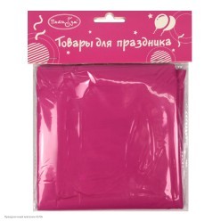 Скатерть ярко-розовая 121*183см (клеёнка)