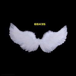 Крылья Ангела белые 65*35см (перо, картон)