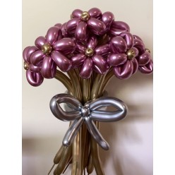 Ромашка цветок из шариков "Хром" Ромашка цветок из шариков "Хром"